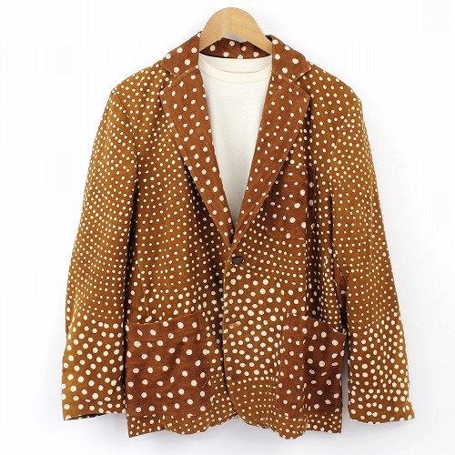 【受注】泥染めジャケット　茶柄02