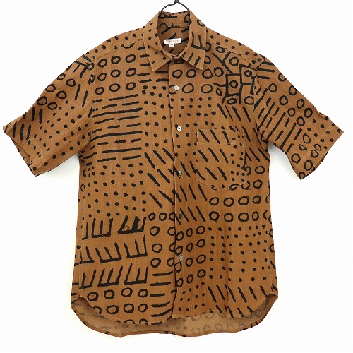 泥染半袖シャツM 茶ドゴン02