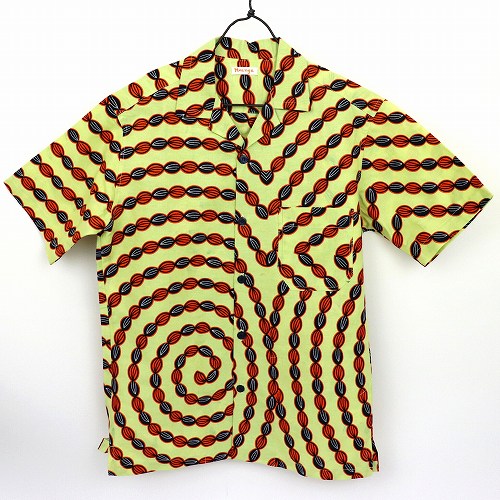 パーニュアフロシャツ 開襟 豆 黄色