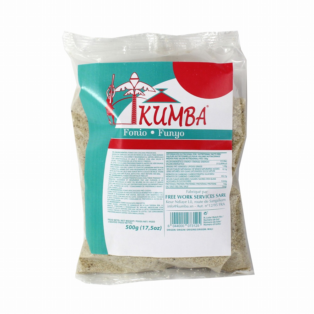 アフリカの雑穀 フォニオFONIO(蒸し加工済み) 500G