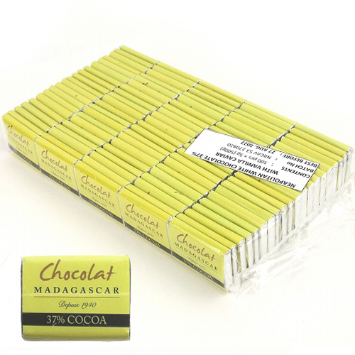 ショコラマダガスカル ミニタブレット ホワイト37% 100枚入