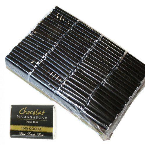 ショコラマダガスカル ミニタブレット ダーク100% 100枚入