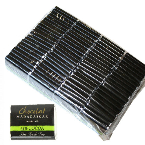 ショコラマダガスカル ミニタブレット ダーク65% こぶみかん&フルール・ド・セル 100枚入