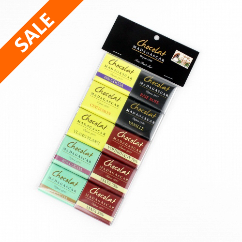 【期間限定30%OFFセール】ショコラマダガスカル ミニタブレット 5G 10種アソート10枚入 B @1100→770円