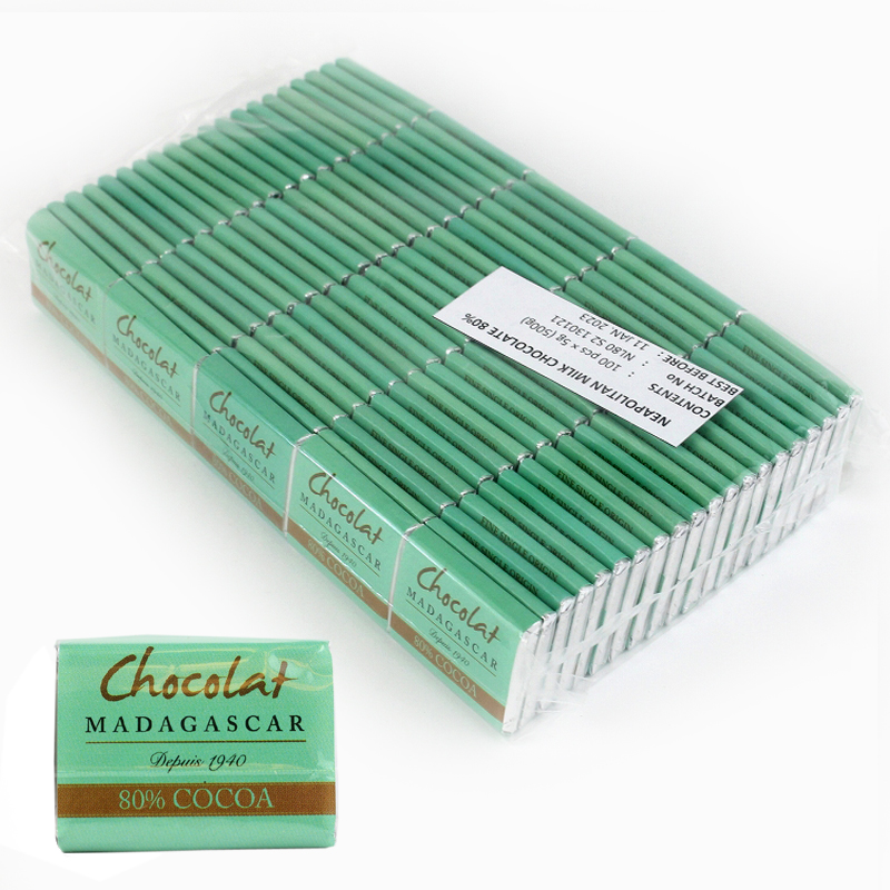 ショコラマダガスカル ミニタブレット ダークミルク80% 100枚入