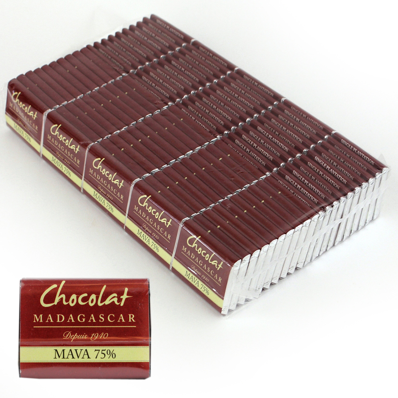 ショコラマダガスカル ミニタブレット ダーク75% DOMAINE MAVA マヴァ農園 100枚入