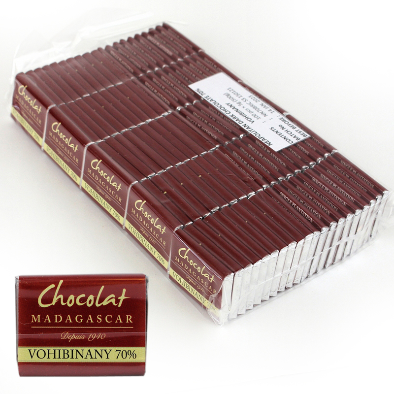 ショコラマダガスカル ミニタブレット ダーク70% DOMAINE VOHIBINANY ヴォイビナニー農園 100枚入