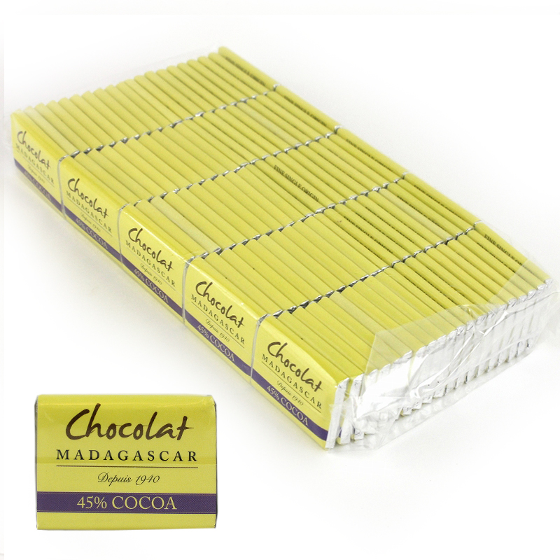 ショコラマダガスカル ミニタブレット ホワイトゴールド45% 100枚入