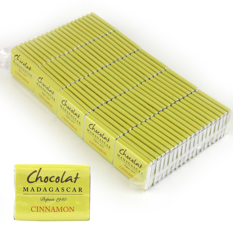 ショコラマダガスカル ミニタブレット ホワイトゴールド45% マダガスカルシナモン 100枚入