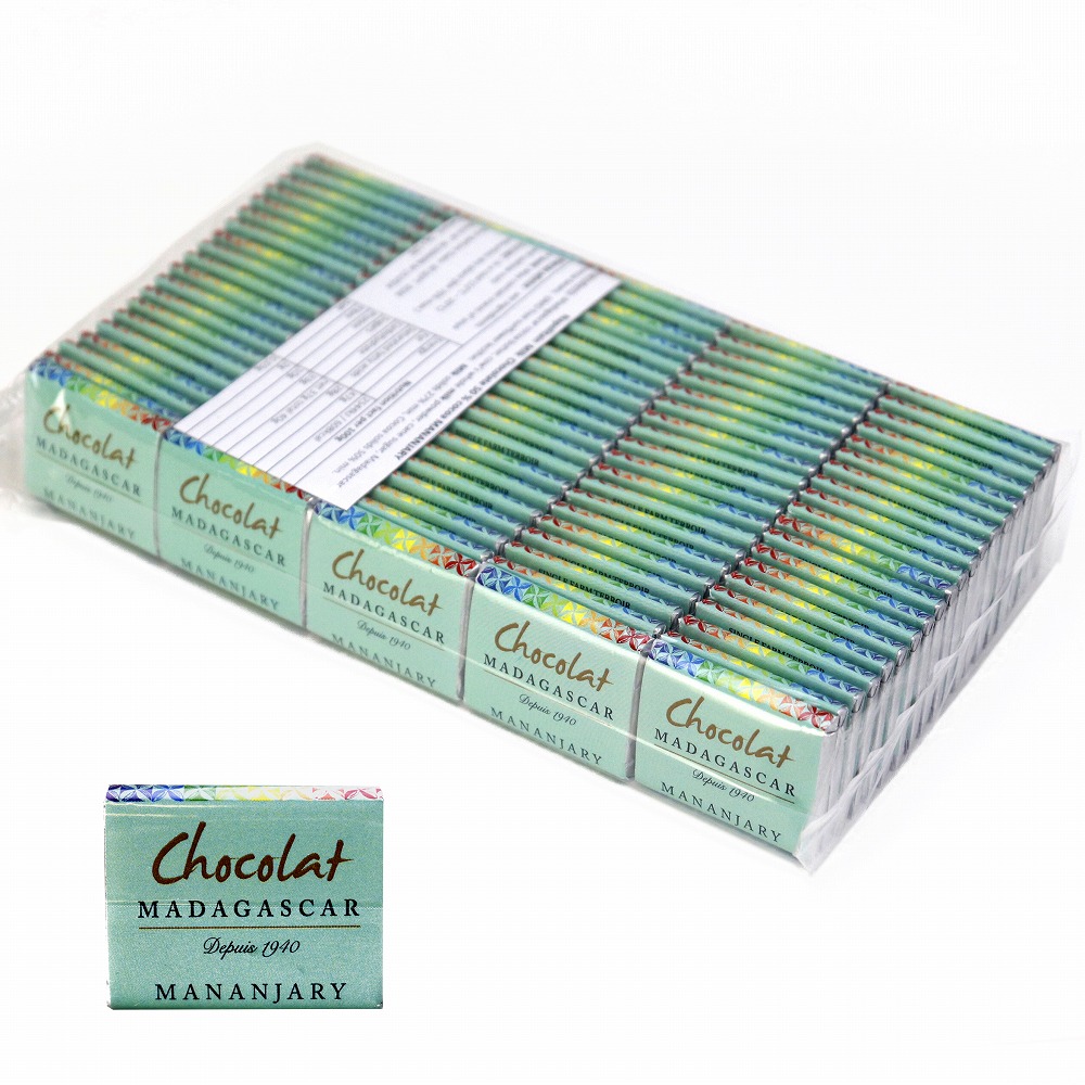 ショコラマダガスカル ミニタブレット ミルクチョコレート50% マナンザリー 100枚入