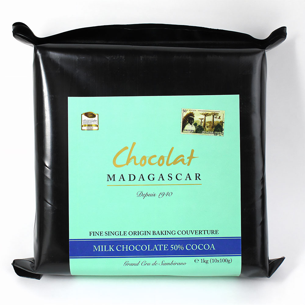 ショコラマダガスカル クーベルチュール ミルク50% 1KG