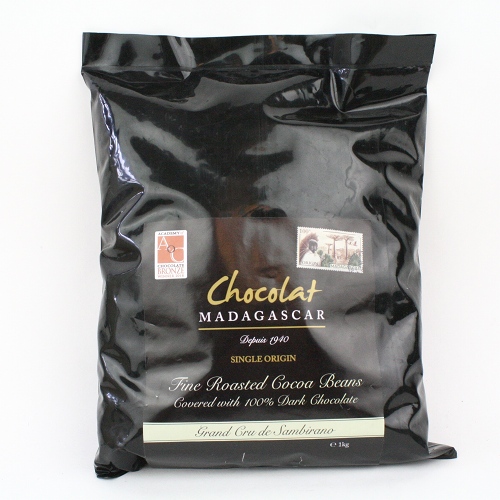 ショコラマダガスカル カカオ豆 ダーク100%コート 業務用1KG