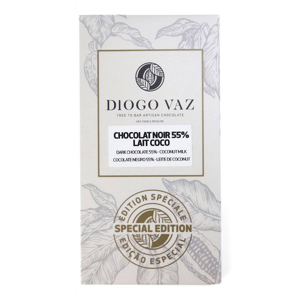 Diogo Vaz ディオゴヴァス ダークチョコ55% ココナッツミルク アメロナド種
