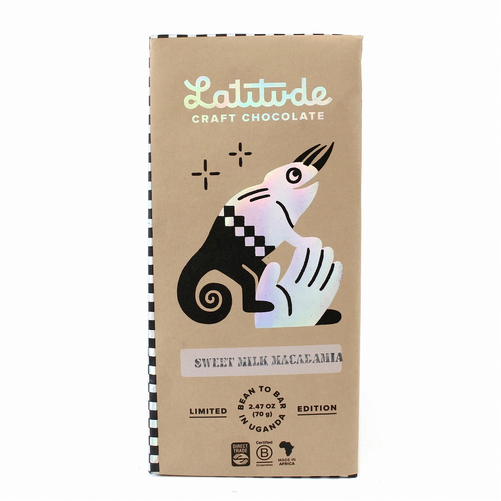 ラティテュードクラフトチョコレート スイートミルク39% マカダミア