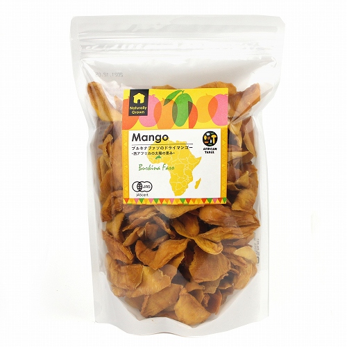 ブルキナファソの有機ドライマンゴーL 500g 無添加・砂糖不使用