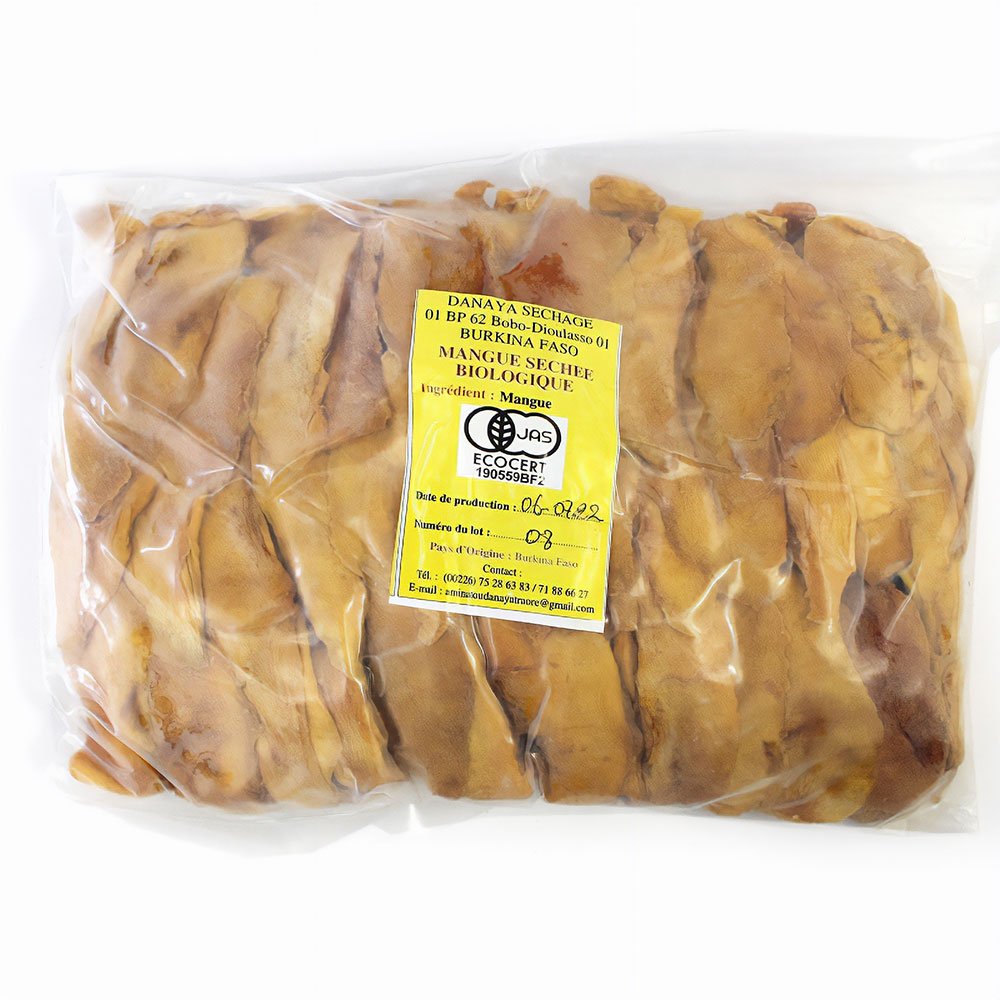 ブルキナファソ BOBOのドライマンゴー 原料1KG