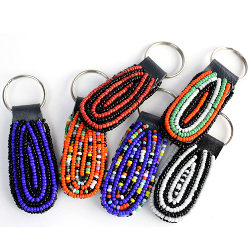 マサイビーズ・キーホルダー 楕円