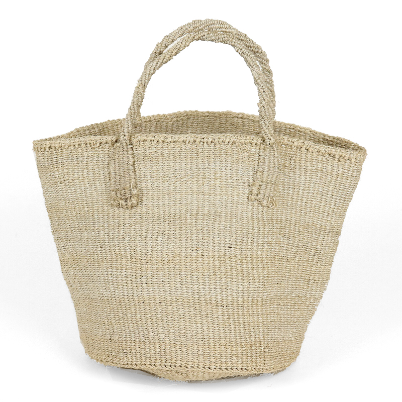 サイザルバッグ共手9インチ チャコールグレー