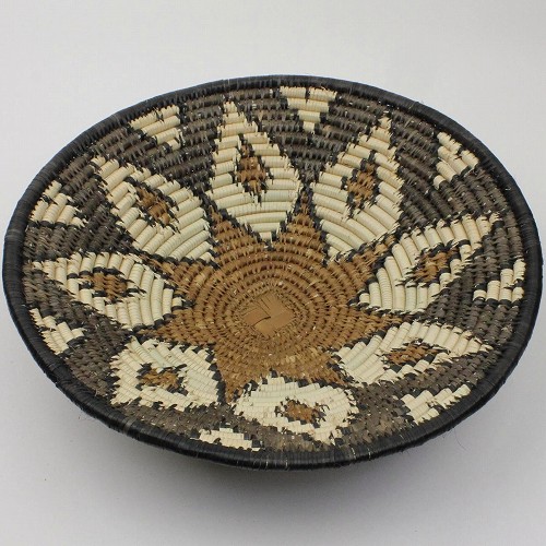 ズールー平底ボウルかご LL 色柄アソート