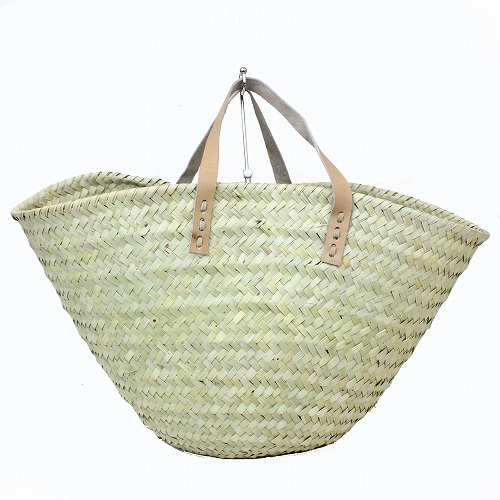 マリンディストローバッグ平革手提げ