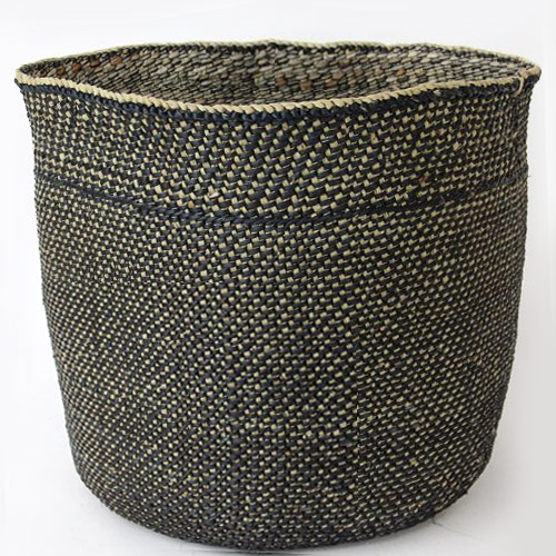 イリンガバスケット L 黒無地 LB