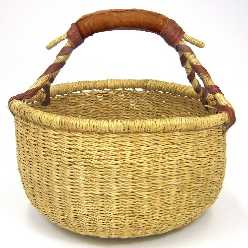 ブルキナバスケット無地M 径30-35cm 無地