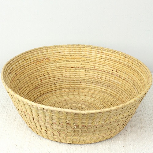 ブルキナストローパンバスケット 円形 大