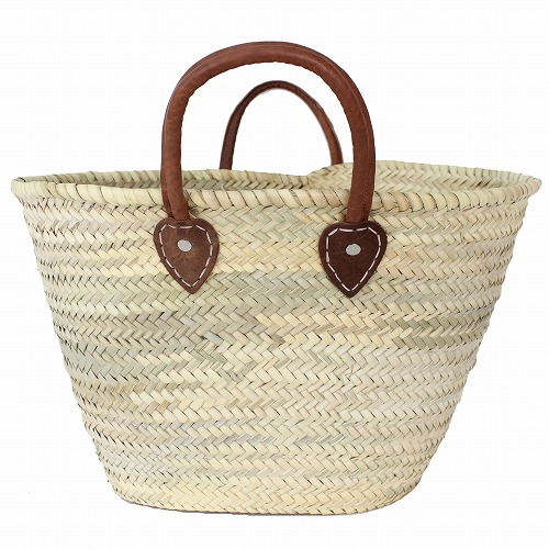 タザドームかご革取手 M 薄茶