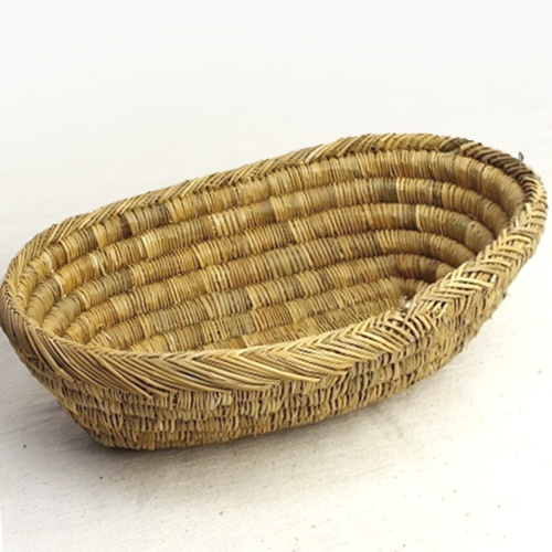 モロッコバスケット 楕円皿 L 無地