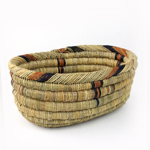 モロッコバスケット 楕円ボウル S 柄