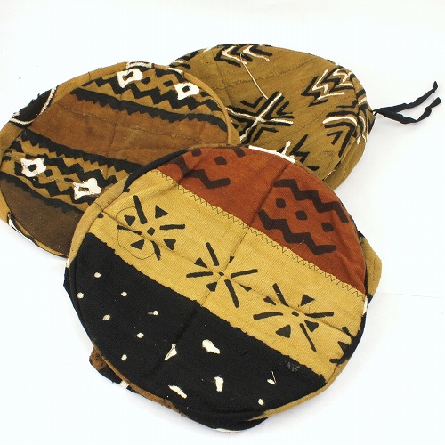 ジャンベキャップ泥染 中 紐タイプ