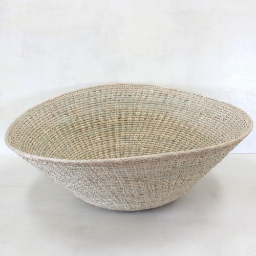 クロス編みバスケット 特大  一点物