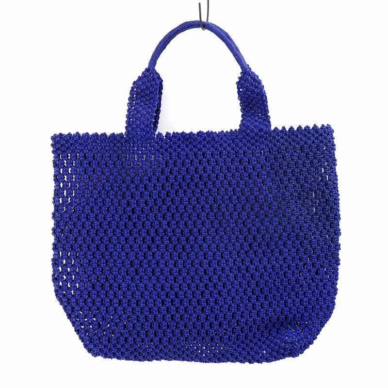 ナイロンバッグ　単色　青