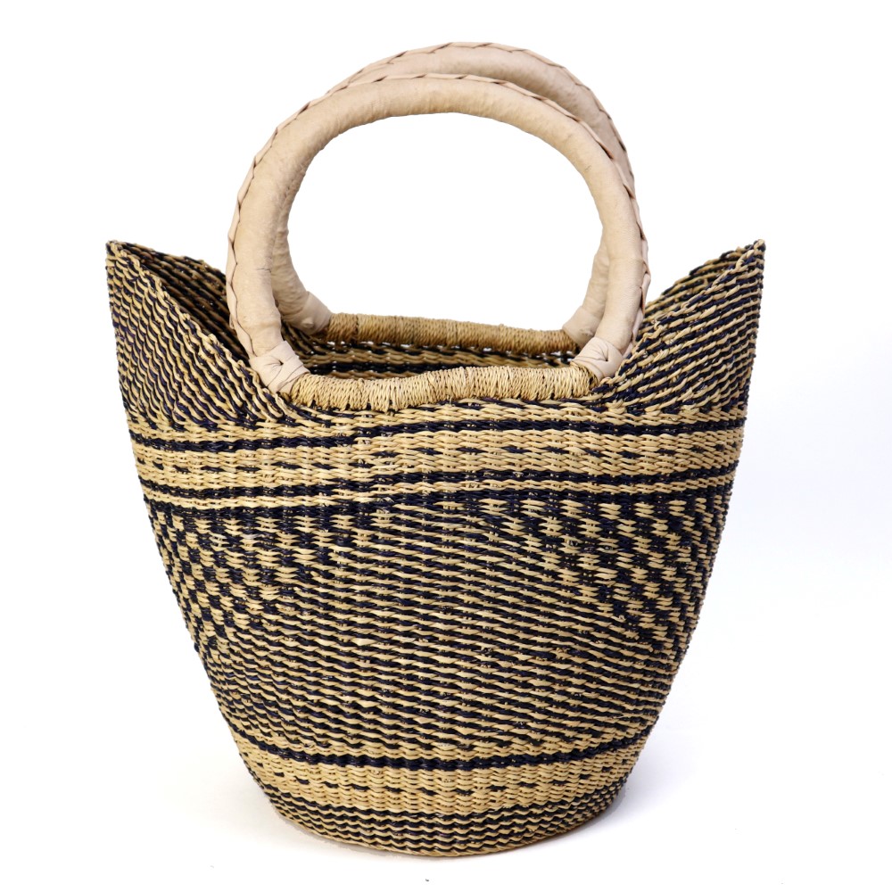 ボルガ丸底ニケフォルムバスケット 大 黒