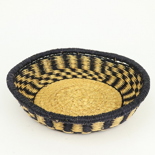 ボルガ平丸皿 大 黒