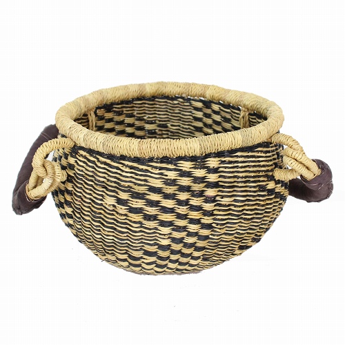 ボルガ伝統かご フラッグ 小 黒