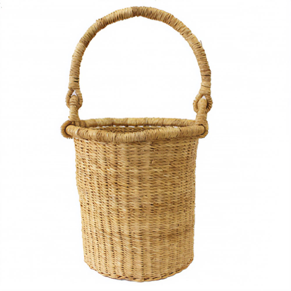 ボルガバケツ型カゴ 小 ナチュラル