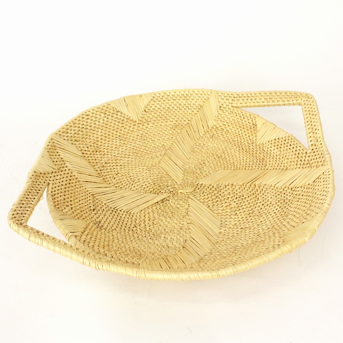 ボルガエレファントバスケット 円形 無地