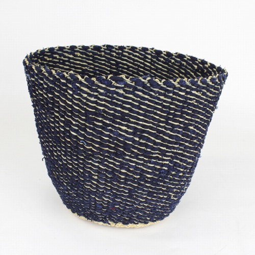 ボルガインテリアカゴ インディゴナチュラルミックス ネイビー