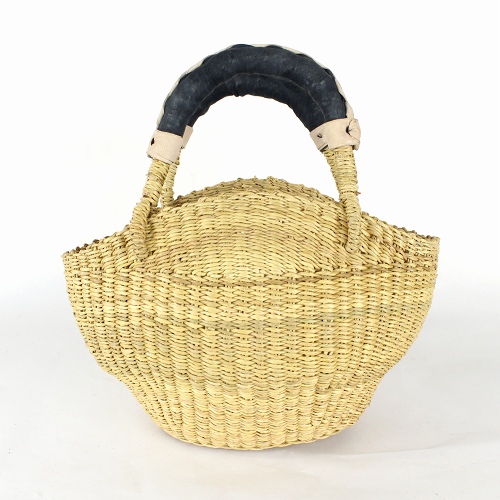 ボルガミニバスケット楕円底 貝フォルム ナチュラル