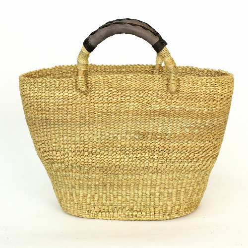 ボルガ楕円底トートバッグ 大 ナチュラル