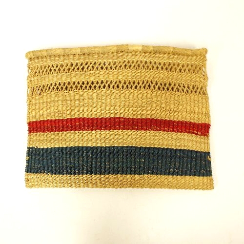 ボルガ平クラッチバッグ 赤青 18SS一点もの @6500→5200円