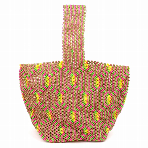 ナイロンバッグ ワンハンドル ピンク系