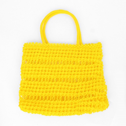 ナイロンバッグ 三段透かし レモン