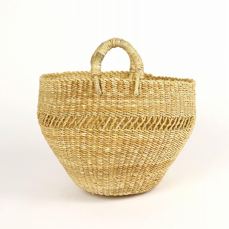 ボルガ丸底ぷっくりバスケット 1本透かし