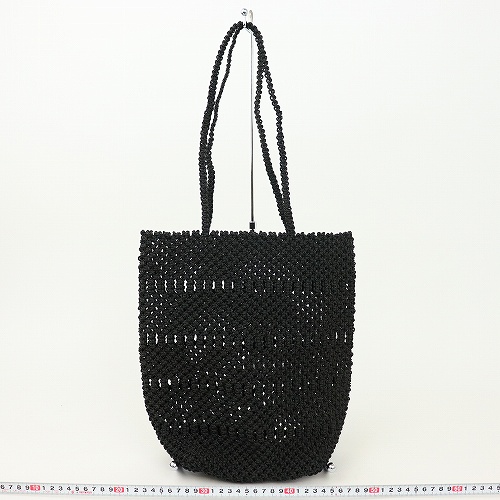 ナイロンバッグ 縦長口広がり 黒  21SS一点 @7500→6000