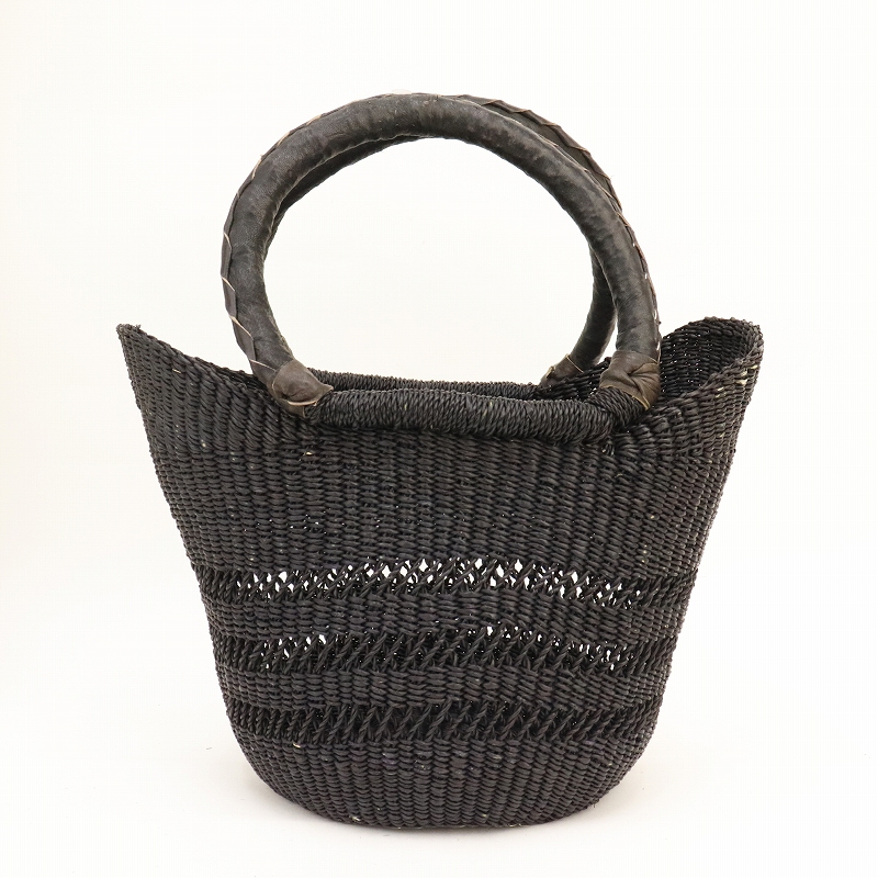 ニアリガバスケット ニケフォルム 3本透かし 小 黒