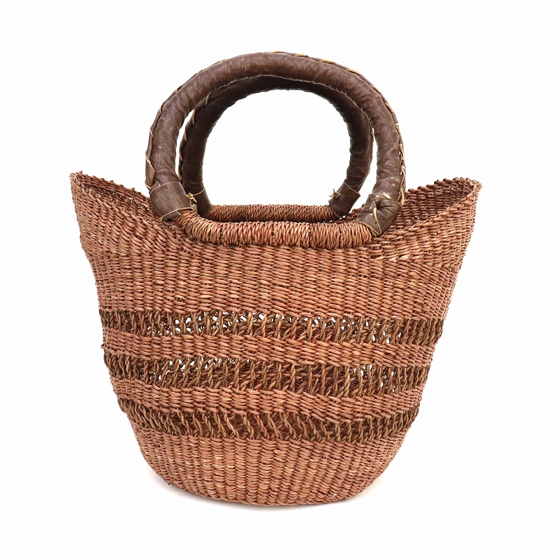 ニアリガバスケット ニケフォルム 3本透かし 小 茶