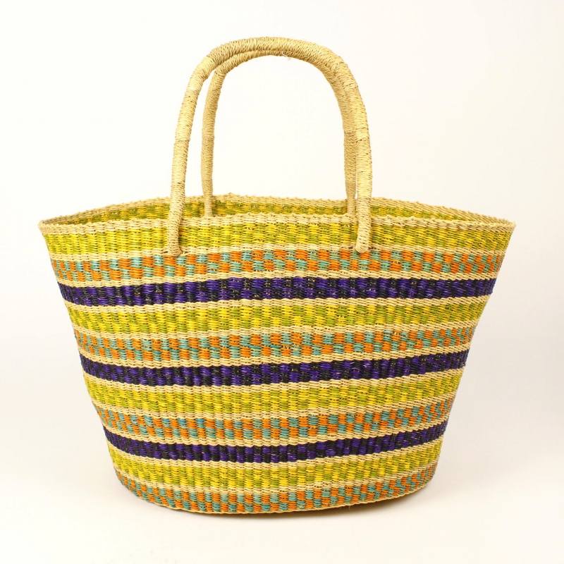 ニアリガバスケット 楕円 ドリスカラー 黄オレンジ紫