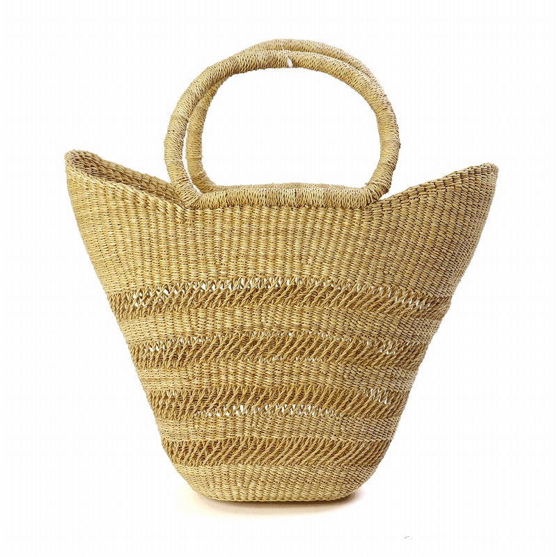 ニアリガバスケット ニケフォルム 4本透かし 楕円底 ナチュラル